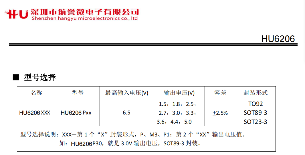 6206稳压ldo芯片输出3v 3.3v 5v芯片