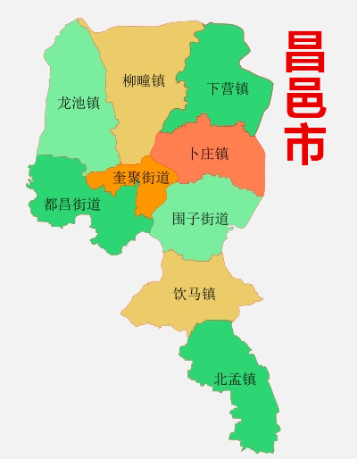 昌邑市各个街道地图图片