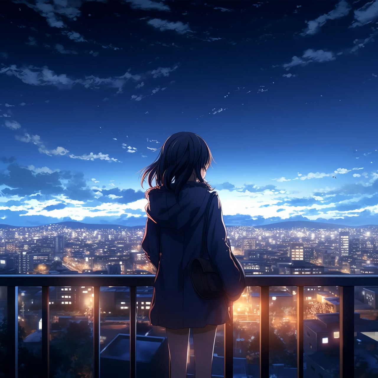 孤独感动漫女生头像 冬有冬的来意 雪有雪的秘密~ #最靓头像壁纸征集