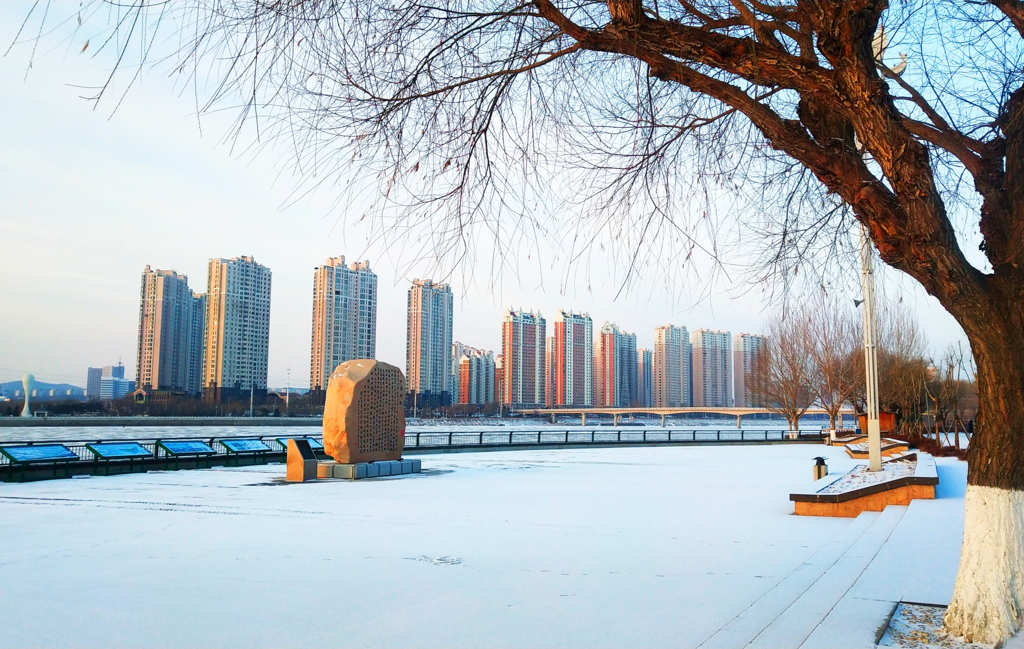 锦州雪景图片