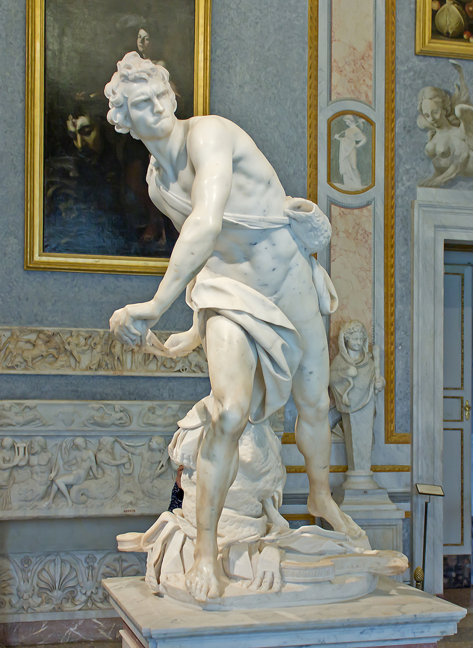 《掷铁饼者》,雕塑家米隆的代表作,描绘了铁饼被摆至最高点即将抛出的