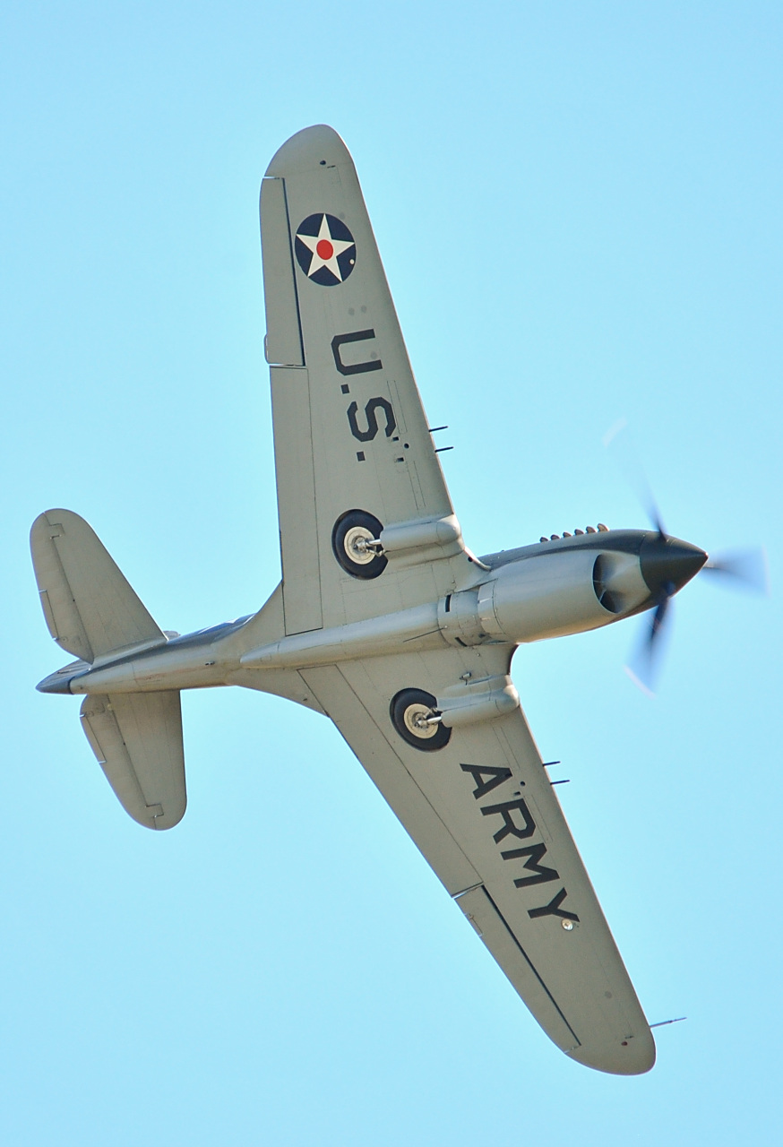 美国 寇蒂斯 p-40战斗机,该机是美国陆军二战早期装备的战斗机,也是