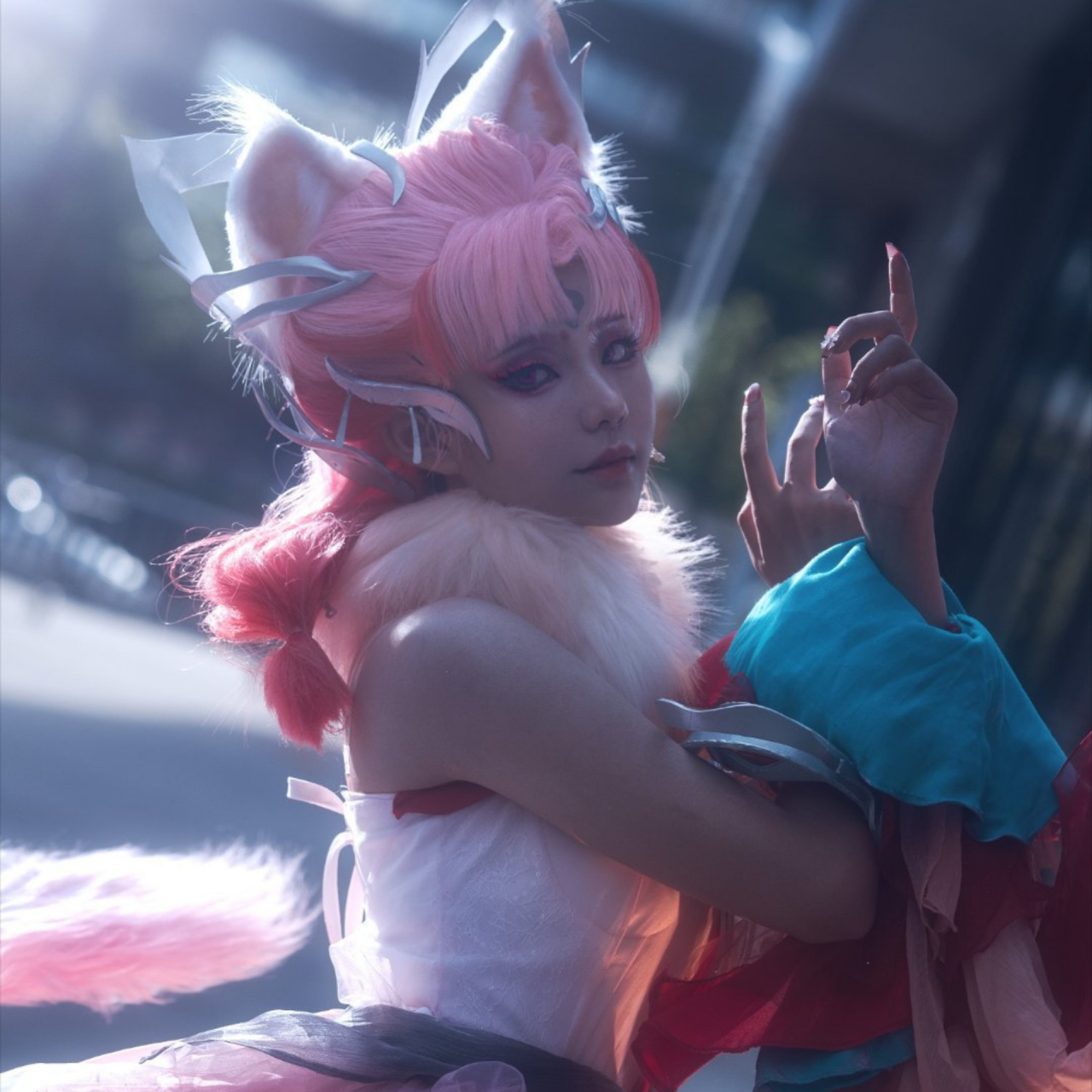 妲己青丘九尾cos "九尾庞庞 千岁茫茫"  #最靓头像壁纸征集赛