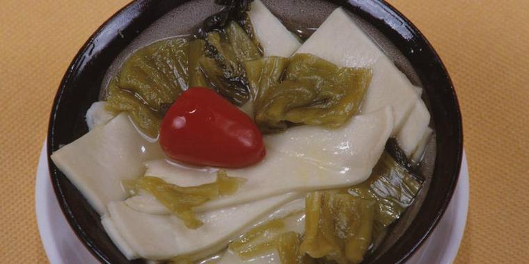 四川美食:酸菜面块