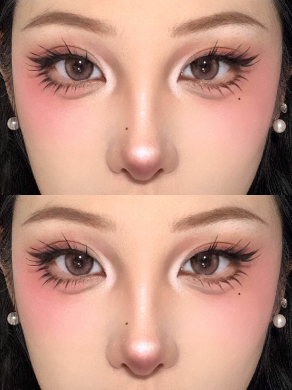 超上镜漫画狐狸眼妆容  五官平淡,面部扁平,或者是有肿眼泡问题的朋友