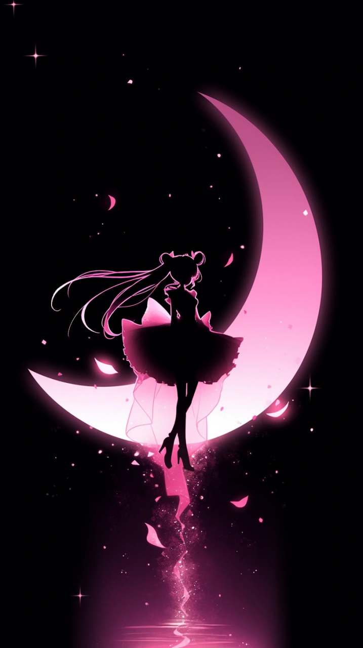 「二次元动漫壁纸分享」美少女战士月亮背影系列