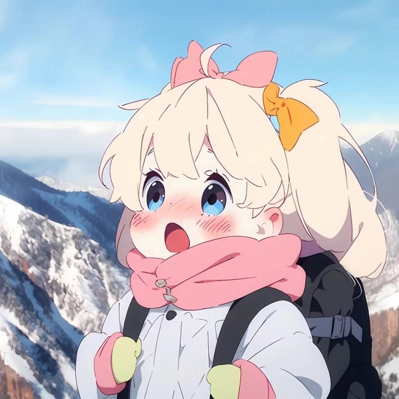 卡通可爱动漫女生头像 山前山后都是路 有风无风都自由~ #最靓头像