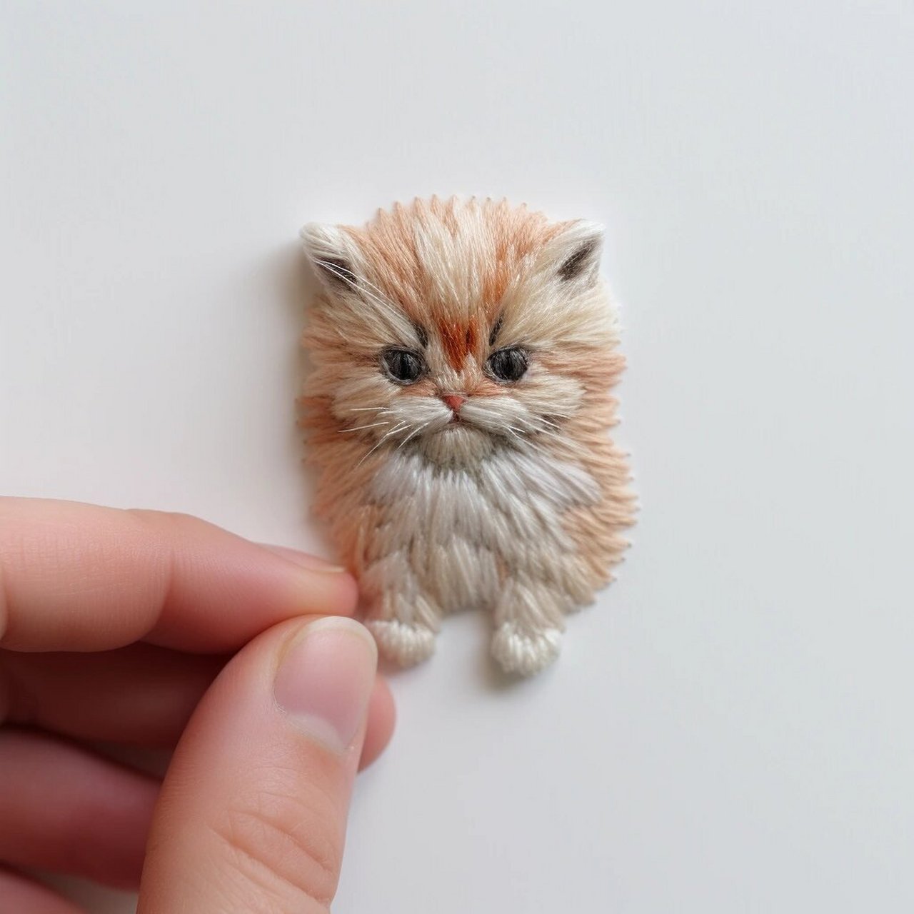 简单的刺绣小猫  刺绣小猫,这个充满温馨与可爱的存在,是许多人心中的