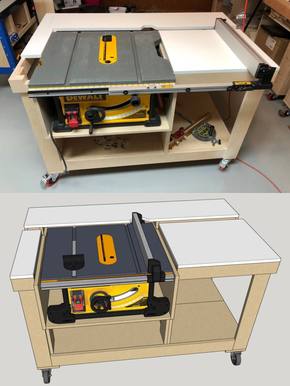 diy台锯工作台  手工制作