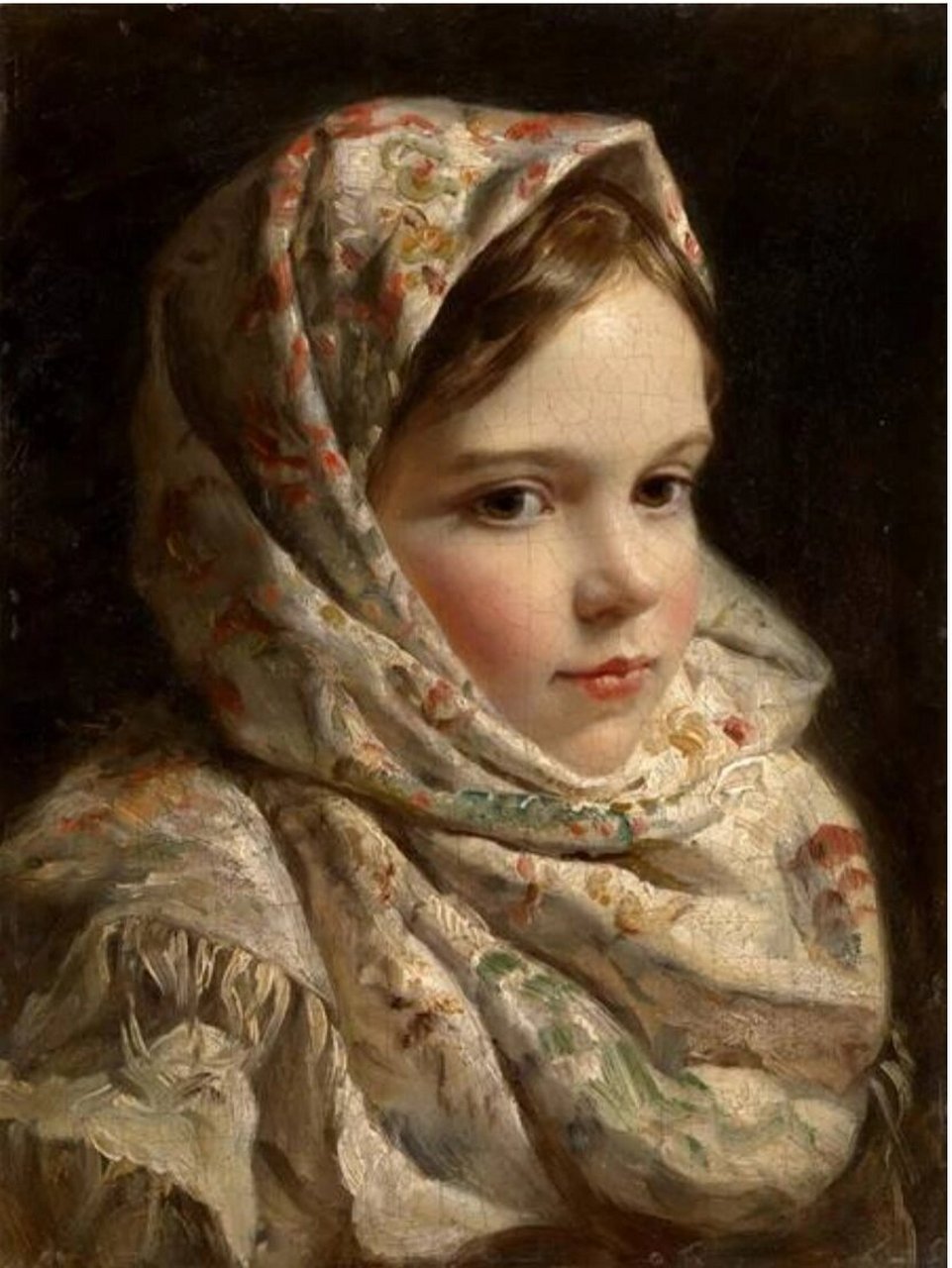 模仿名画拍照素材  《带珍珠耳环的少女》变身《戴金耳环的少女》