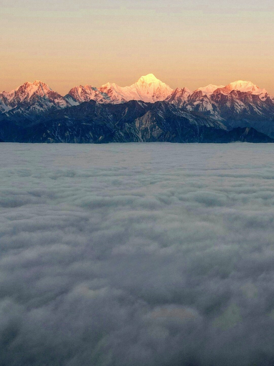 王岗坪看贡嘎山图片