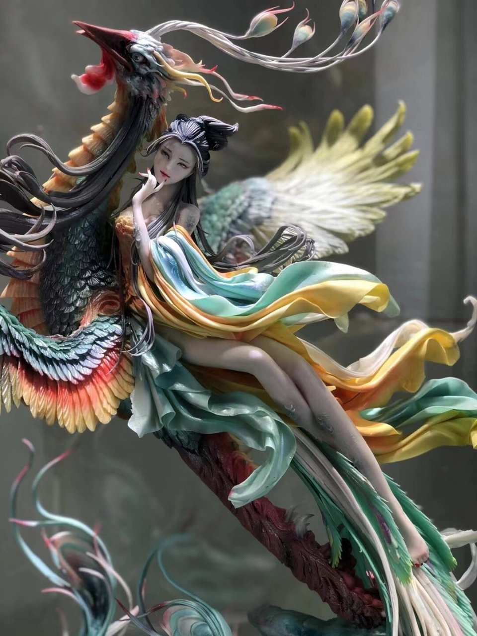 非遗面塑—凤凰于飞  我分享了一个凤凰于飞的面塑作品,喜欢的朋友一