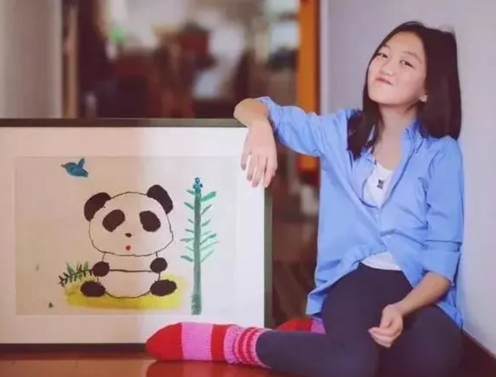 但是,当这幅画的作者是王菲的女儿李嫣时,情况就完全不同了