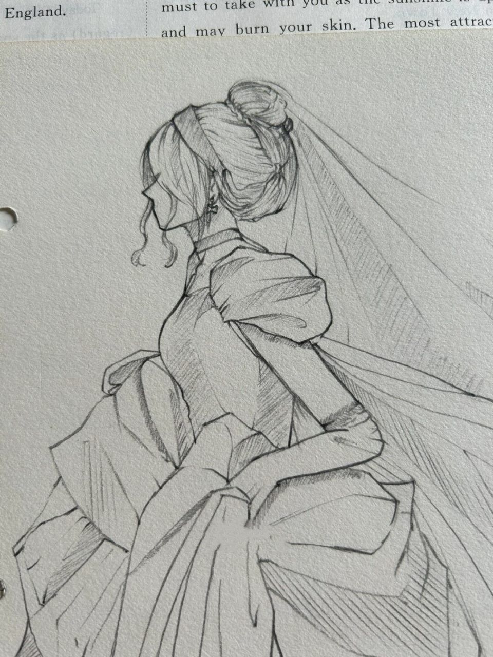 手绘婚纱礼服  "那些你愿意不顾一切跑着去见的人,一定是你心中最重要