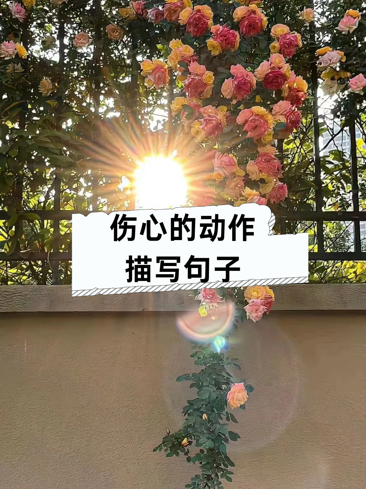 伤心的动作描写写一段话