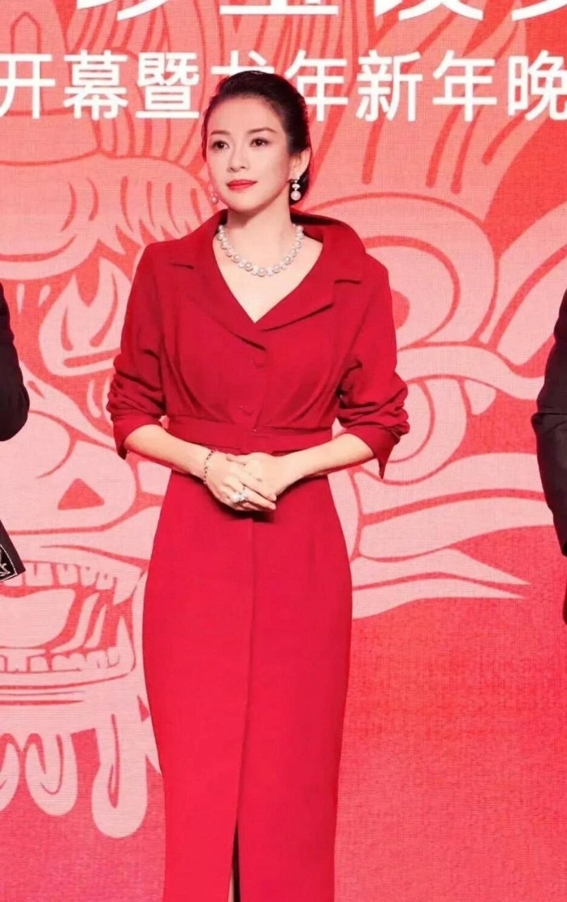 章子怡离婚后首度惊艳亮相 刚刚经历离婚之痛的章子怡,以一袭优雅红裙