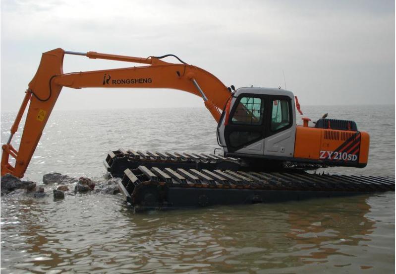 水上船挖机打桩出租