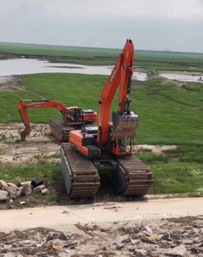 水上船挖机打桩出租