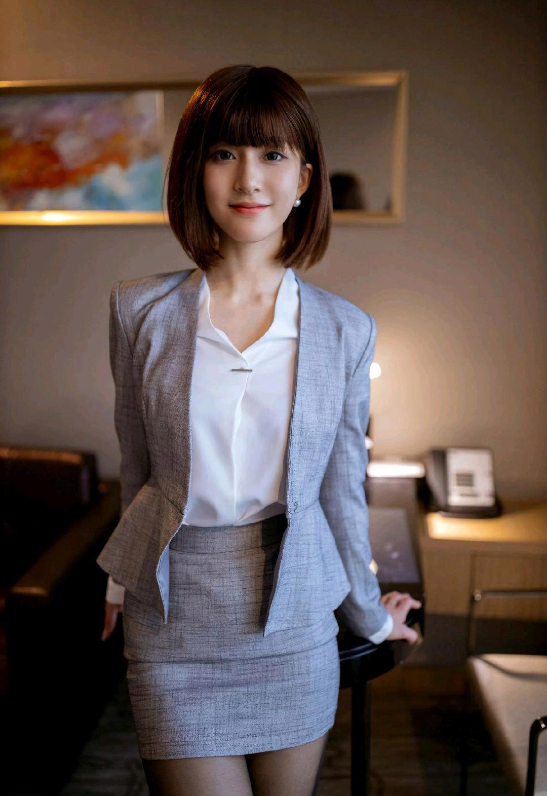 气场全开!御姐范儿十足的西服与包臀裙穿搭