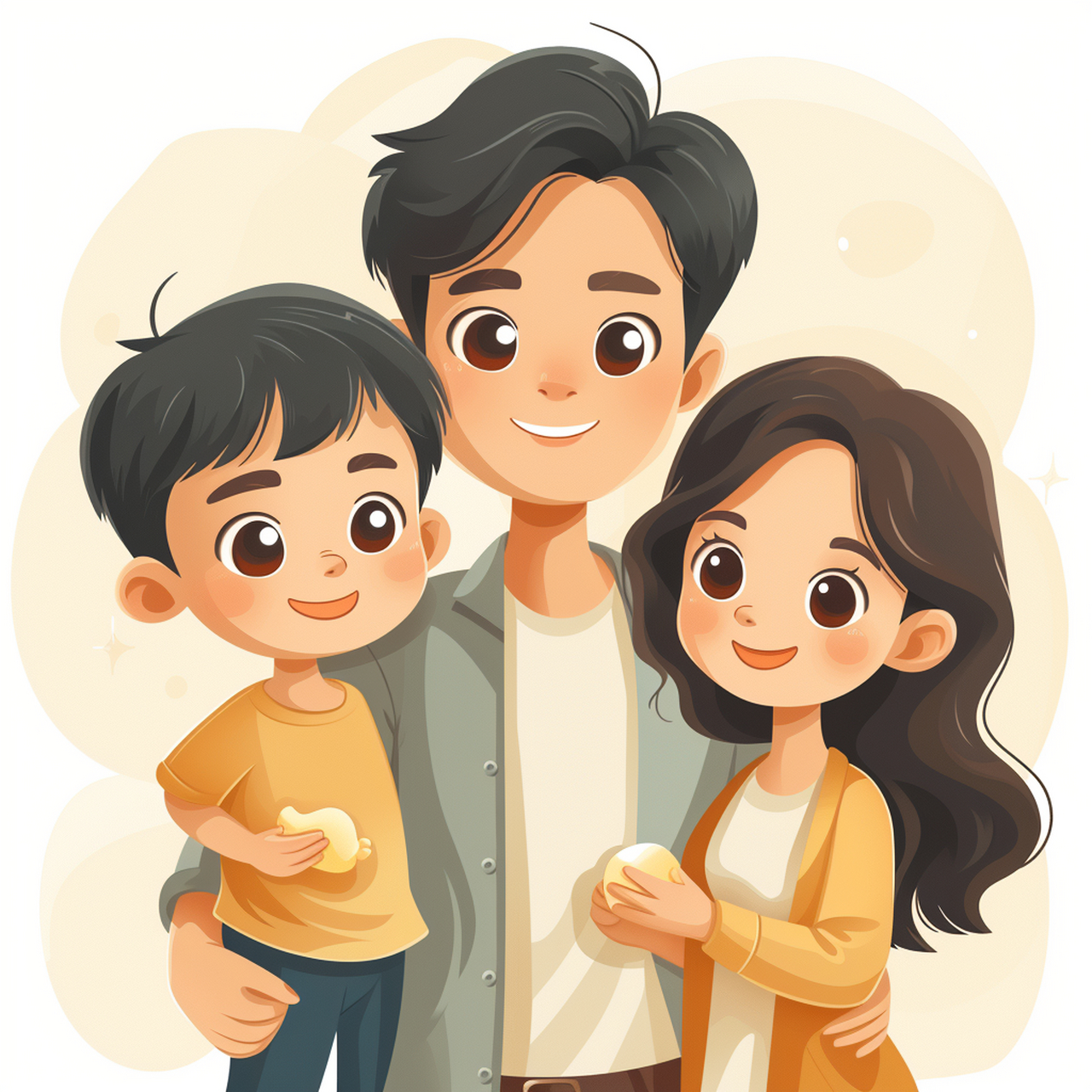 亲子头像|一家人头像  在这个温馨的三口之家,我们共同编织着幸福的