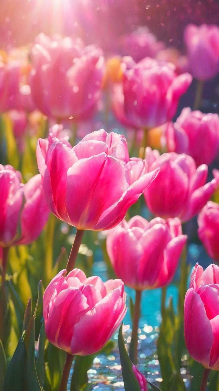 花朵壁纸,郁金香