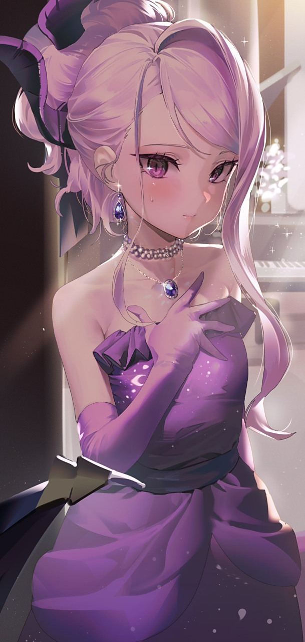 二次元集结号# 穿着紫色晚礼服的日奈