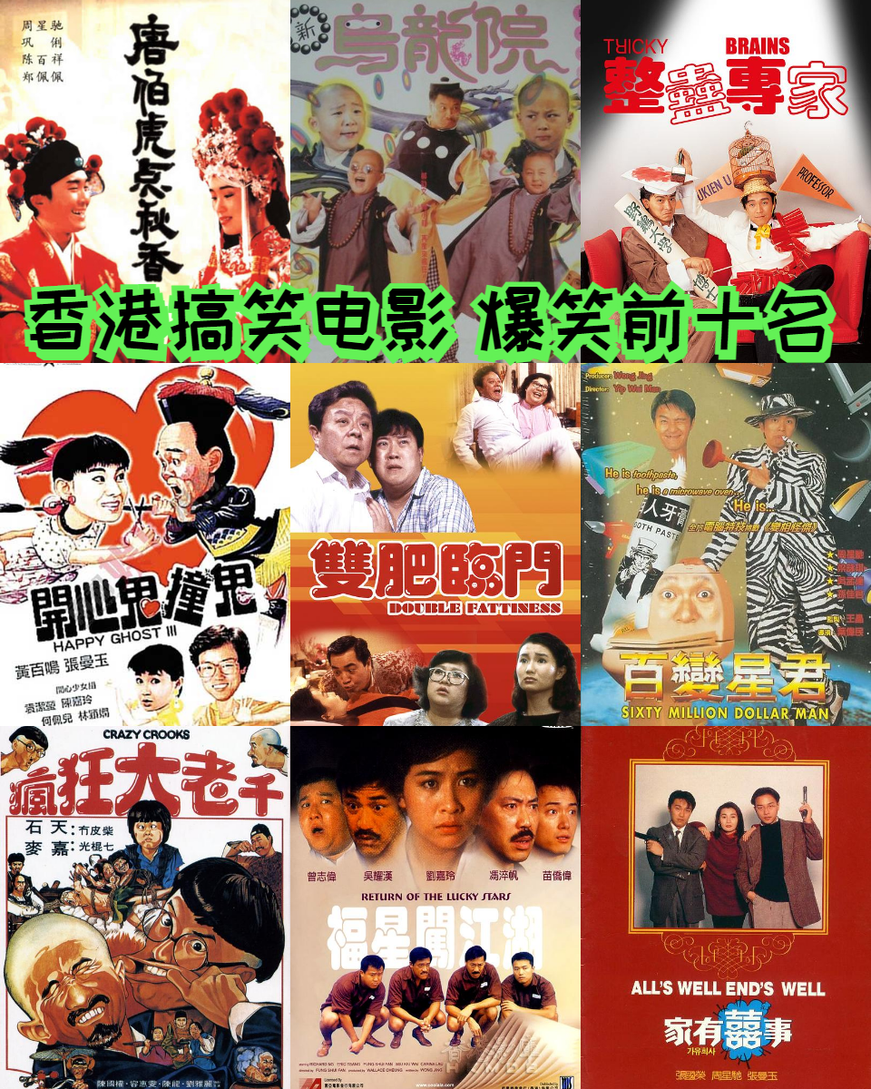 以下是我为您精心挑选的十部部香港搞笑电影,它们各具特色,不容错过!