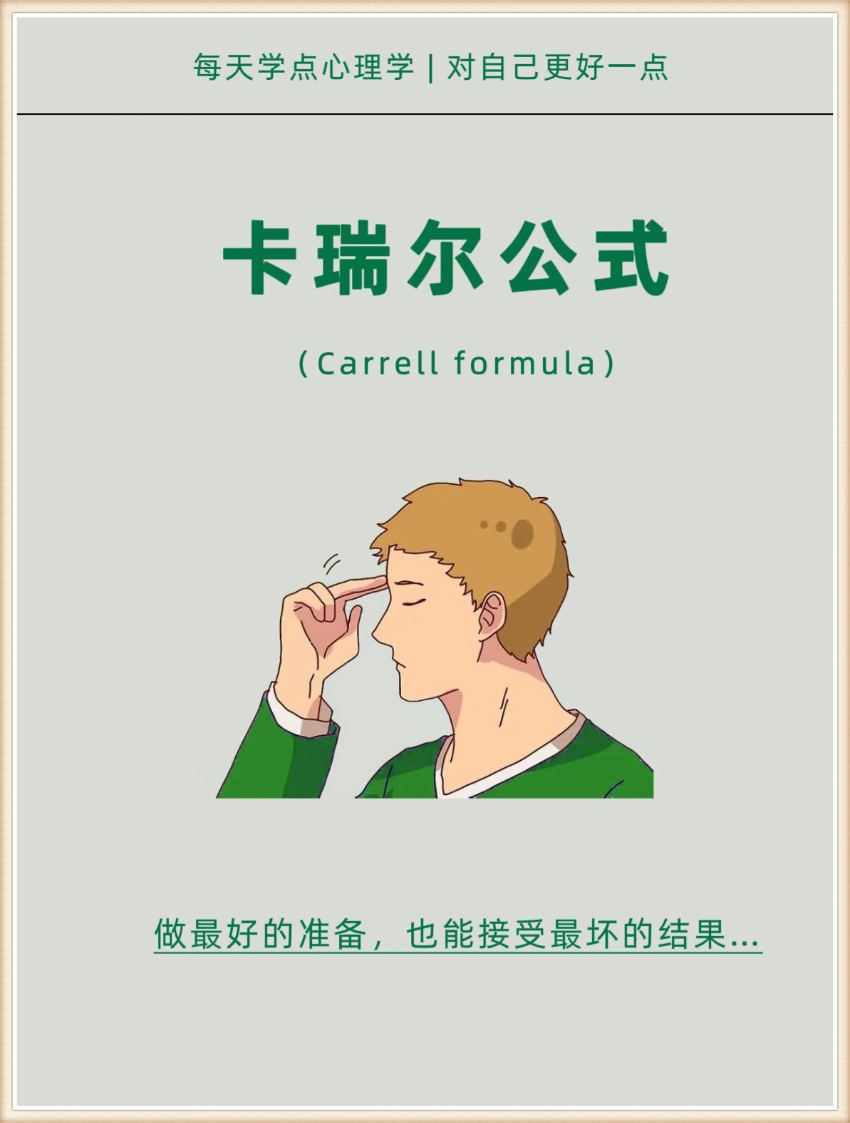 在精神上先接受了它以后使自己处于一 威利卡瑞尔公式卡瑞尔公式