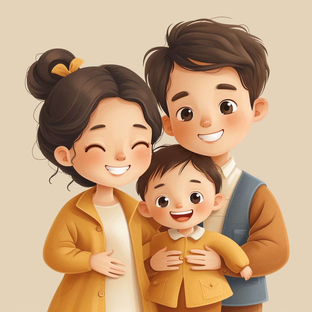 让我们一起换上亲子头像,展现家庭的幸福和温暖