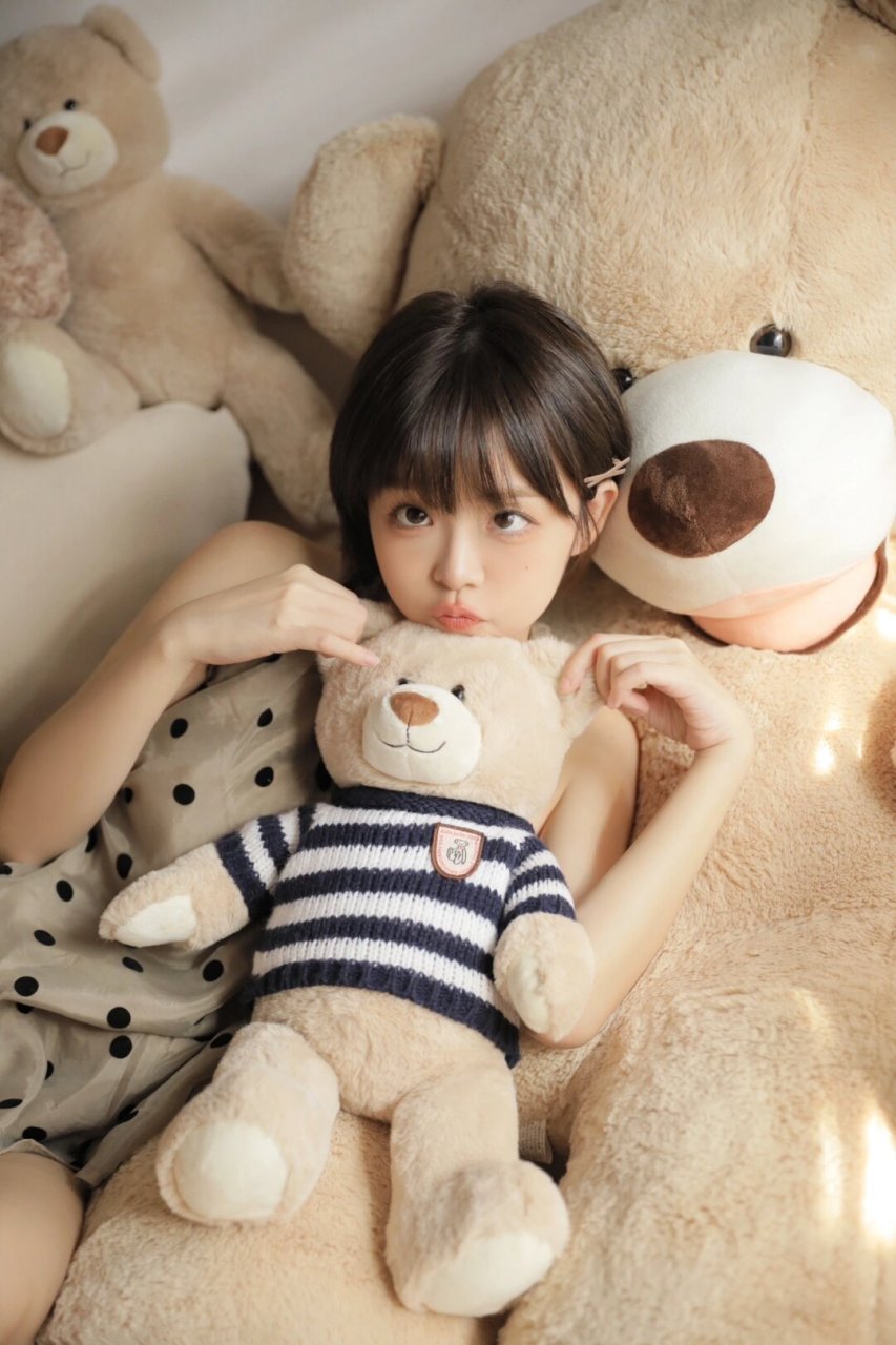 今天的少女感是熊熊给的