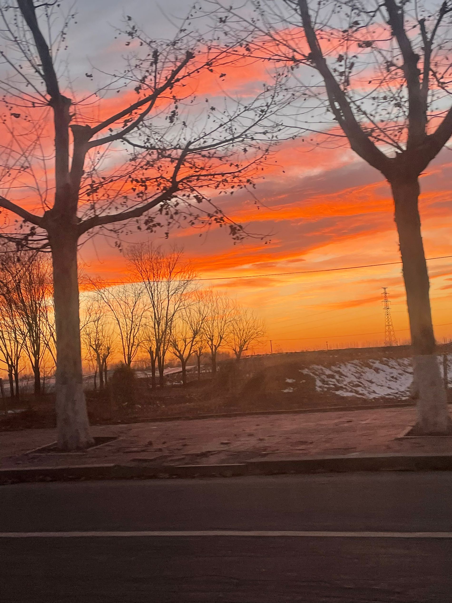 挑战冬日最美夕阳