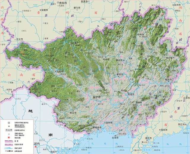 广西的山景以喀斯特岩溶地貌为主,峰丛林立,形态各异,风光秀丽,吸引了