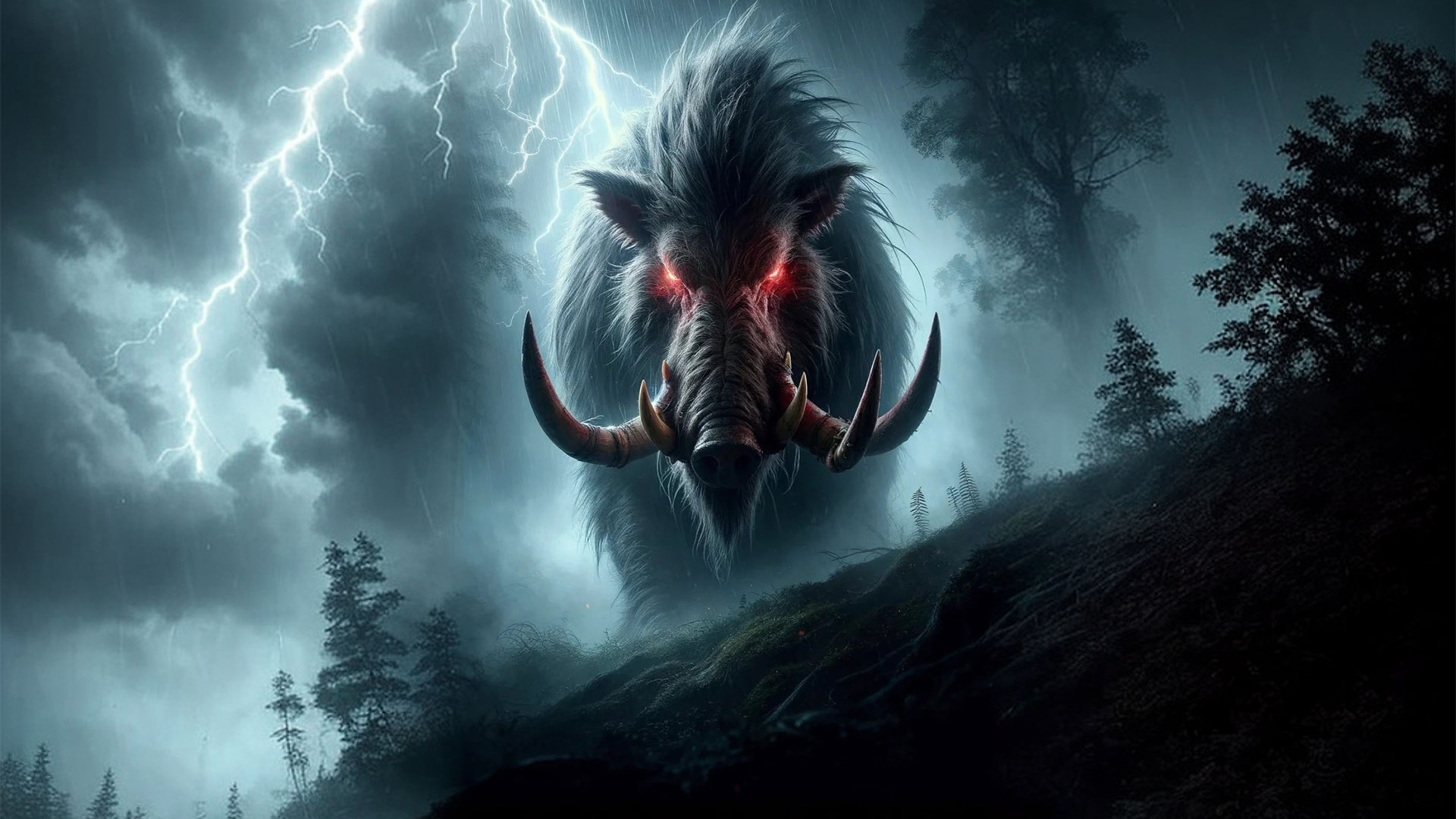 山海经异兽:狪狪兽,形似野猪,体内有珠子