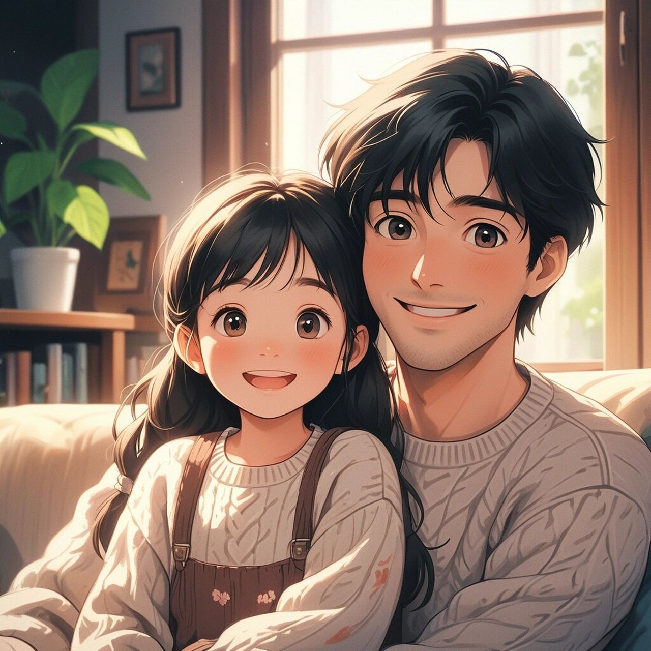 这次我带来了一组精心设计的超有爱父女头像,希望你们能够喜欢.