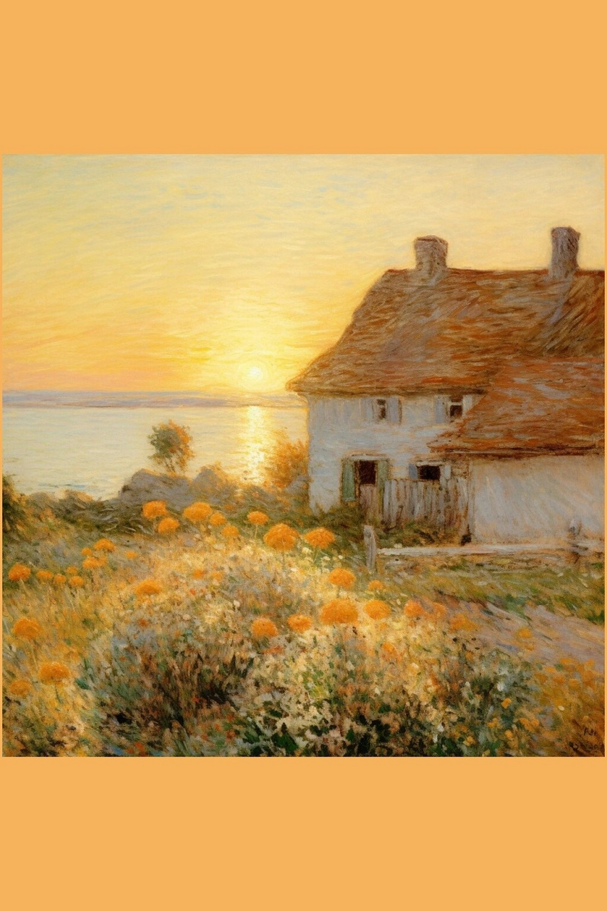 印象派 油画—风景篇  当提到印象派油画中的风景画时,我们不禁会被