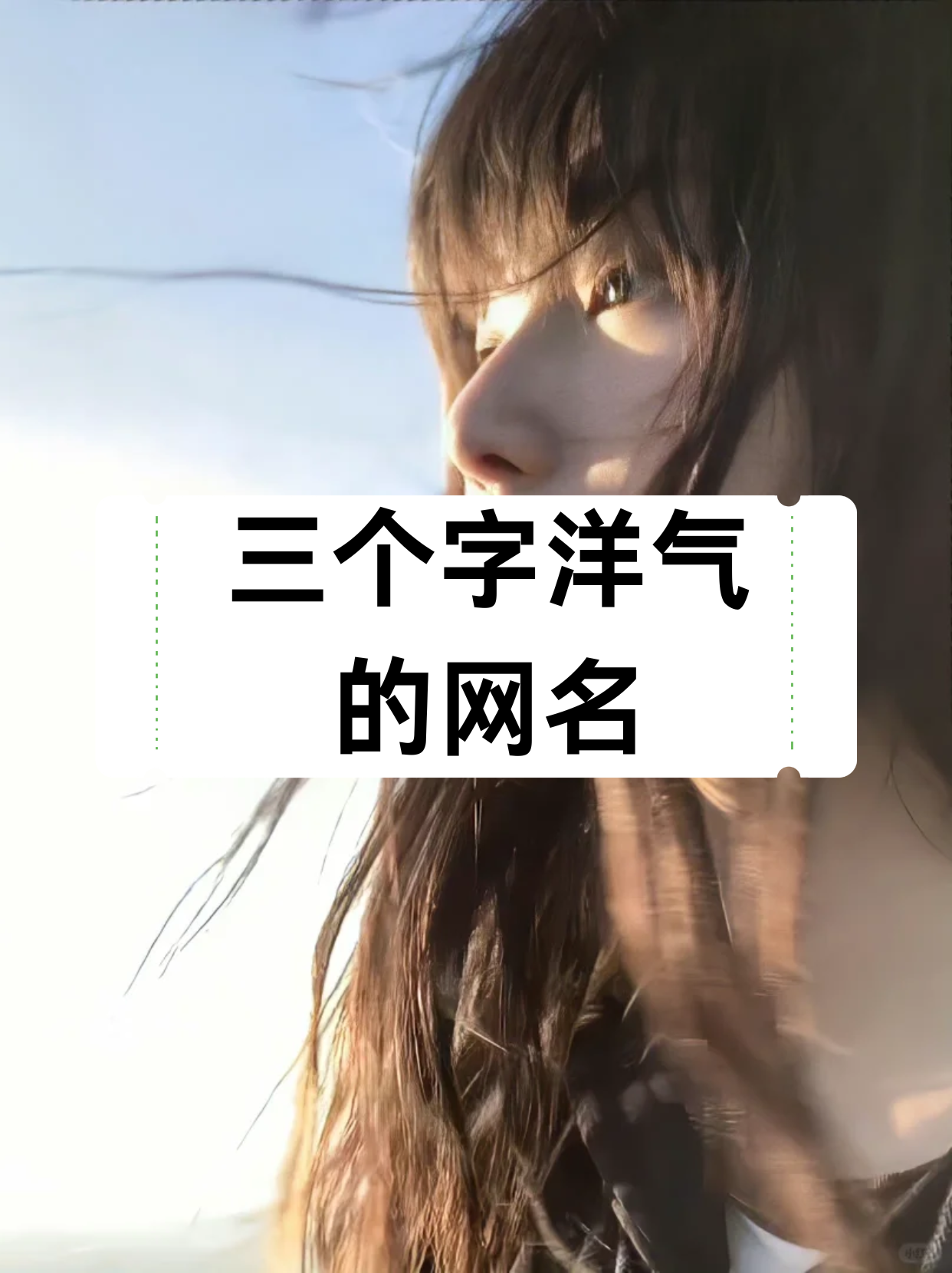 三个字洋气的网名 我推荐的三个字洋气的网名