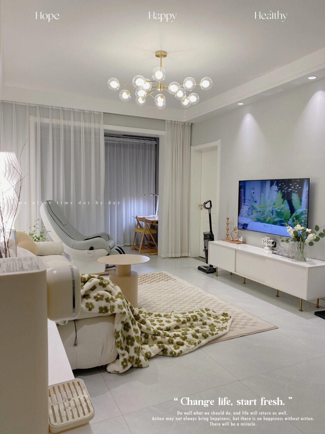 5w 装修92平的温馨小家了 坐标位于河南18线小城,入住一年,没有设计师