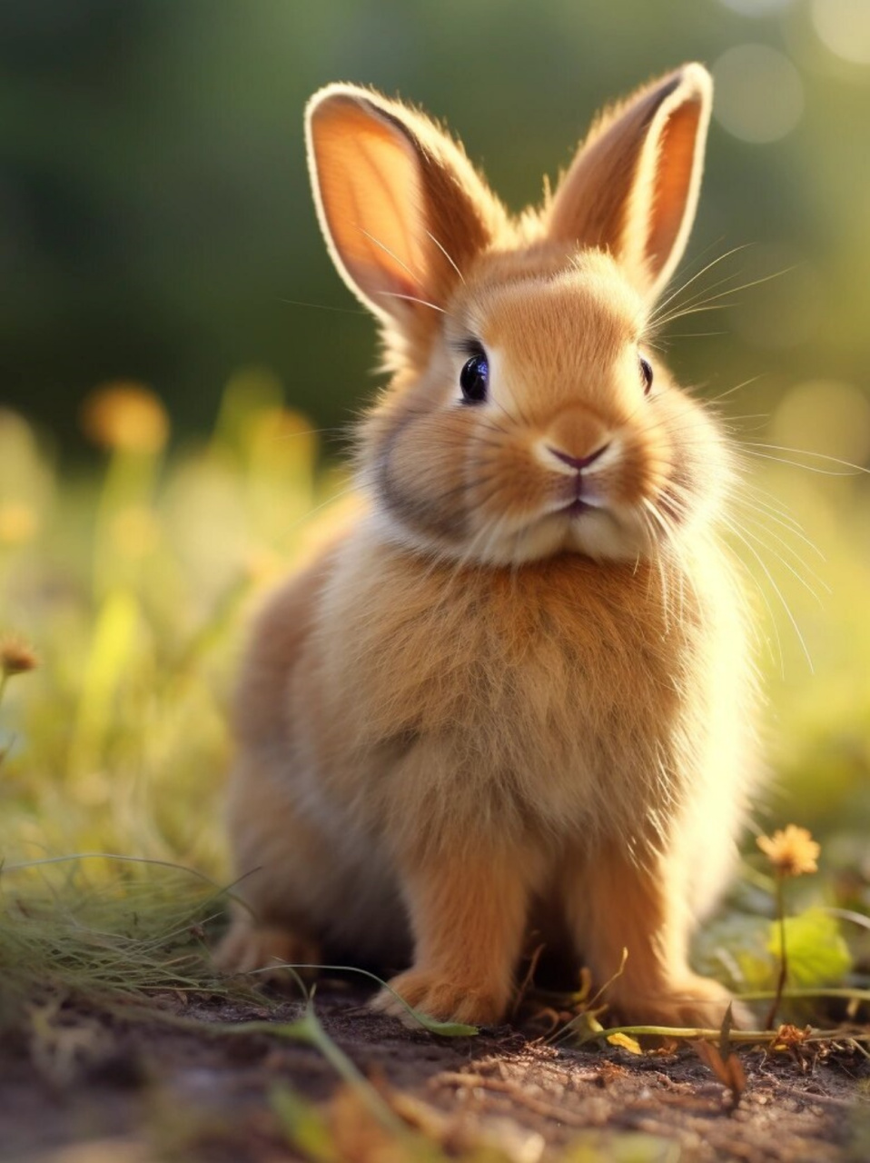 可爱呆萌的小兔子,保护动物人人有责  "那只呆萌可爱的小兔子,需要