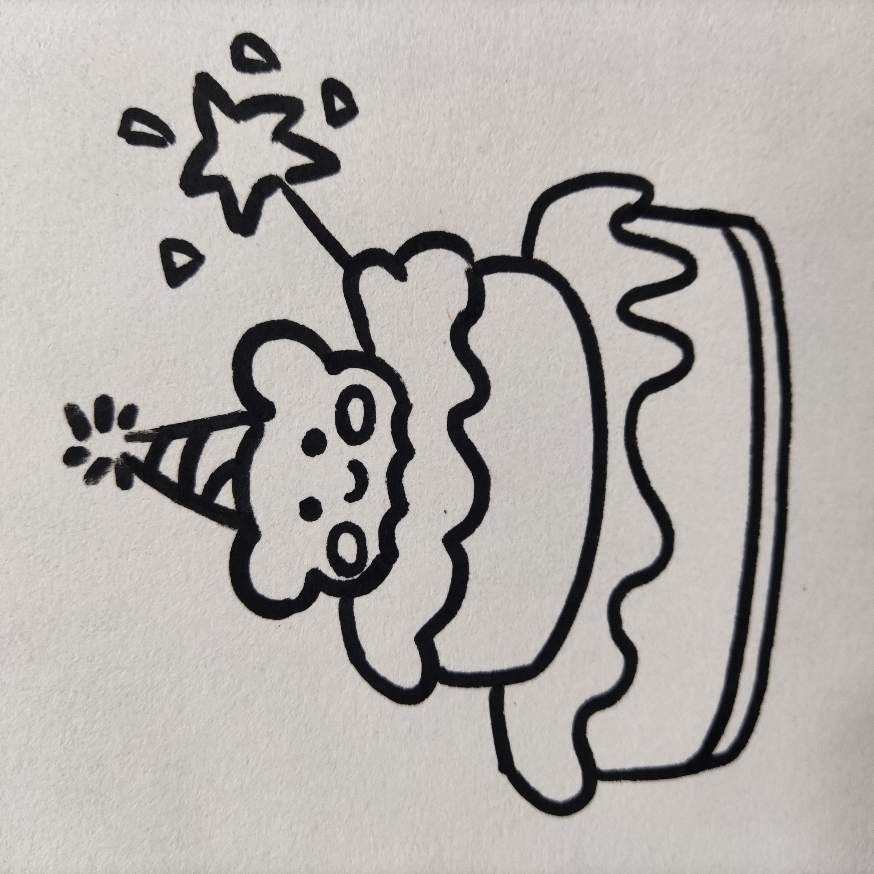 小蛋糕简笔画这么画真漂亮