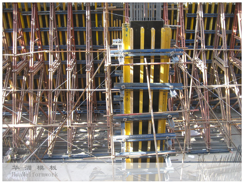 地下室外墙单面支模单边模施工加固