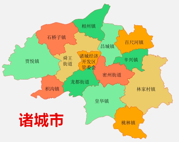 诸城市相州镇地图图片