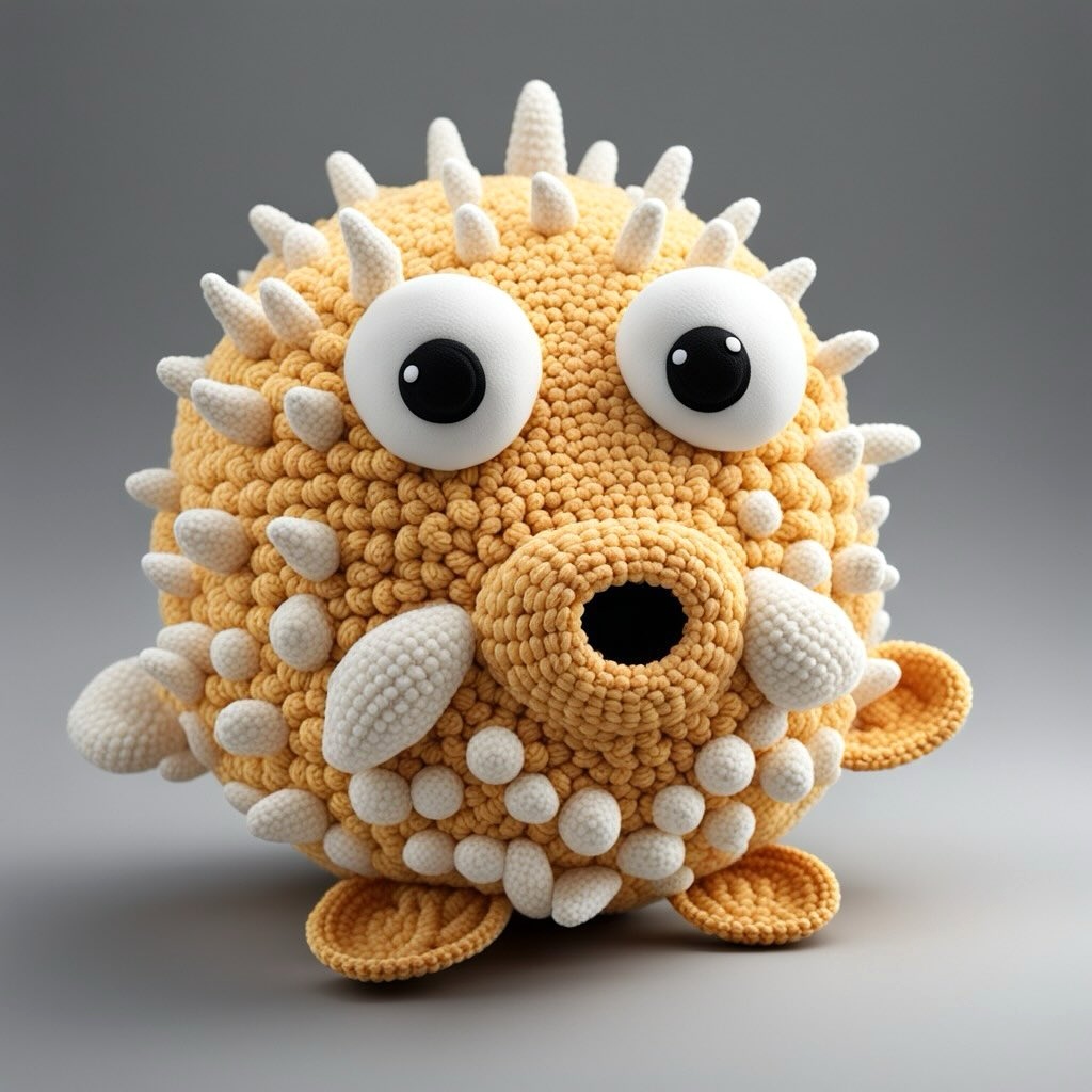 毛线编织河豚:手工艺术的魅力与挑战