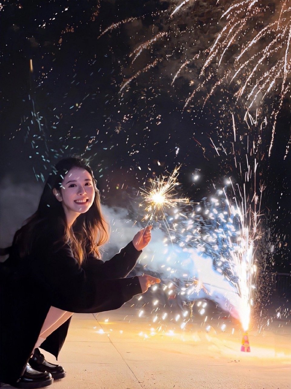 新年烟花拍照姿势学起来9391 676767