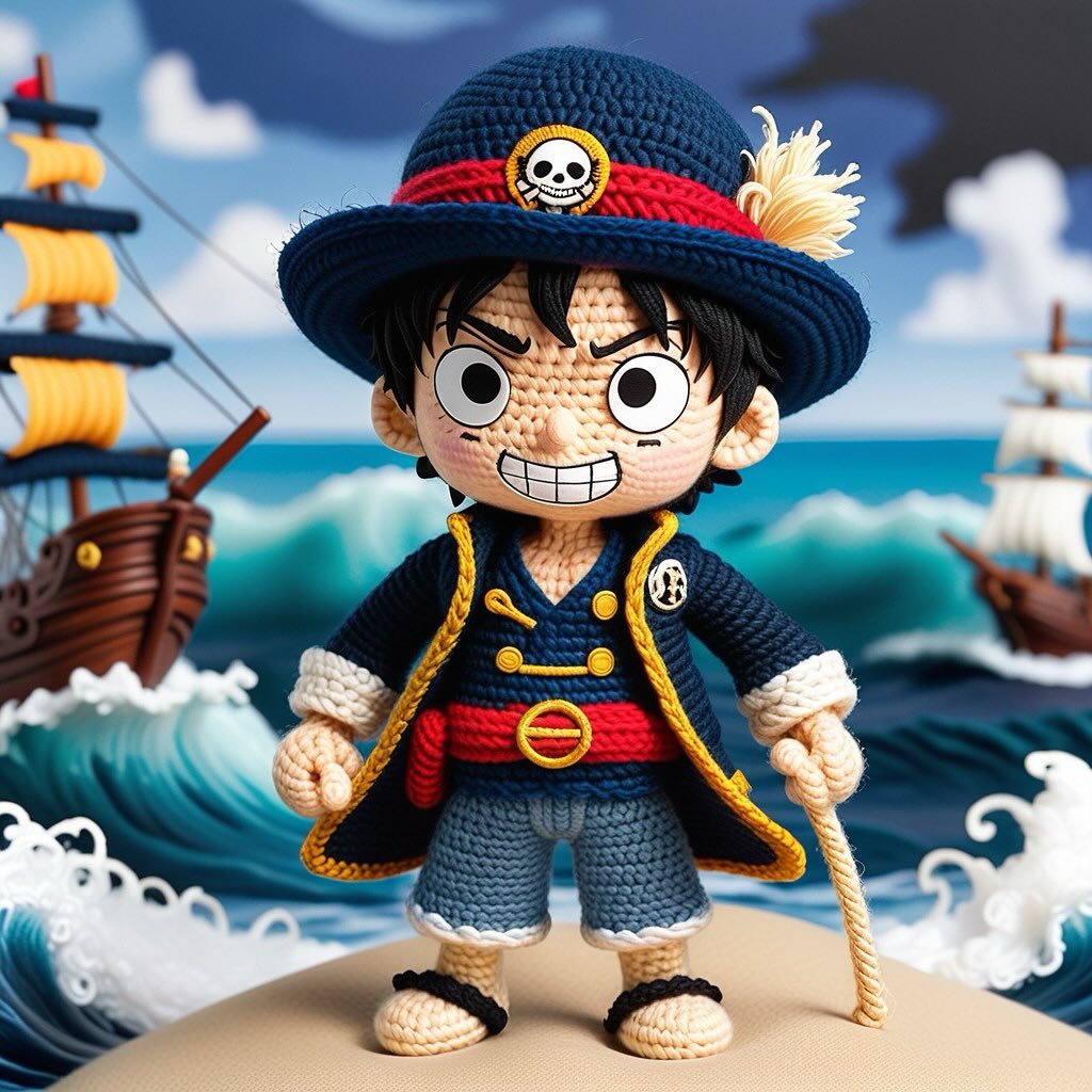 钩针编织海贼王玩偶