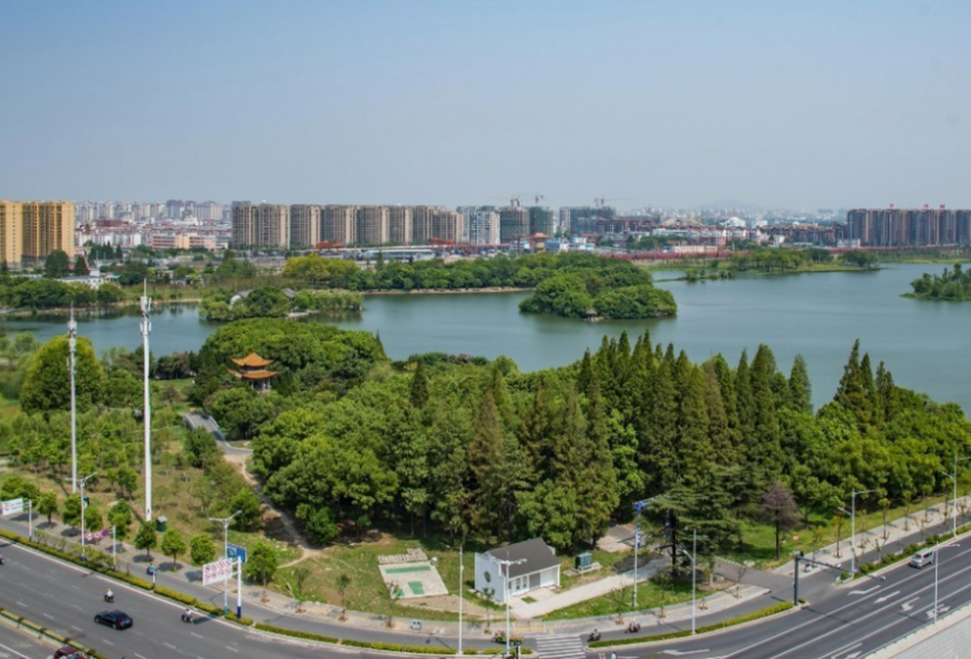 绿树成荫,湖泊清澈——汀棠公园不仅是芜湖市的一颗璀璨明珠!