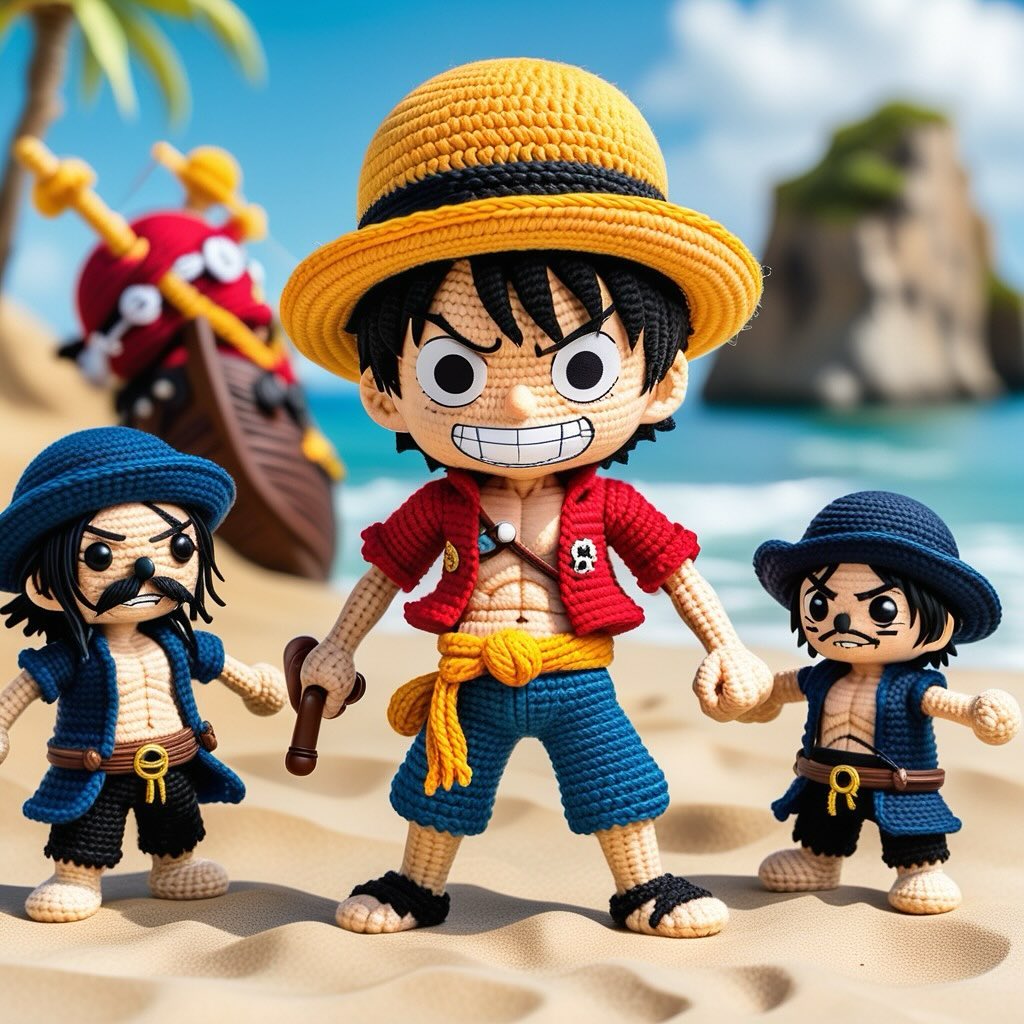 钩针编织海贼王玩偶