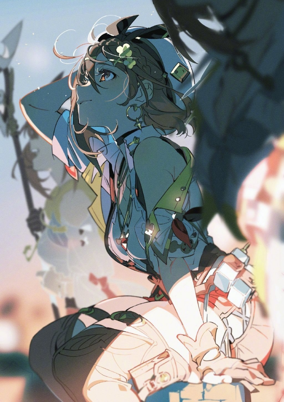 岛国知名画师米山舞动漫人物插画欣赏,用出色优美的色彩与光影塑造了