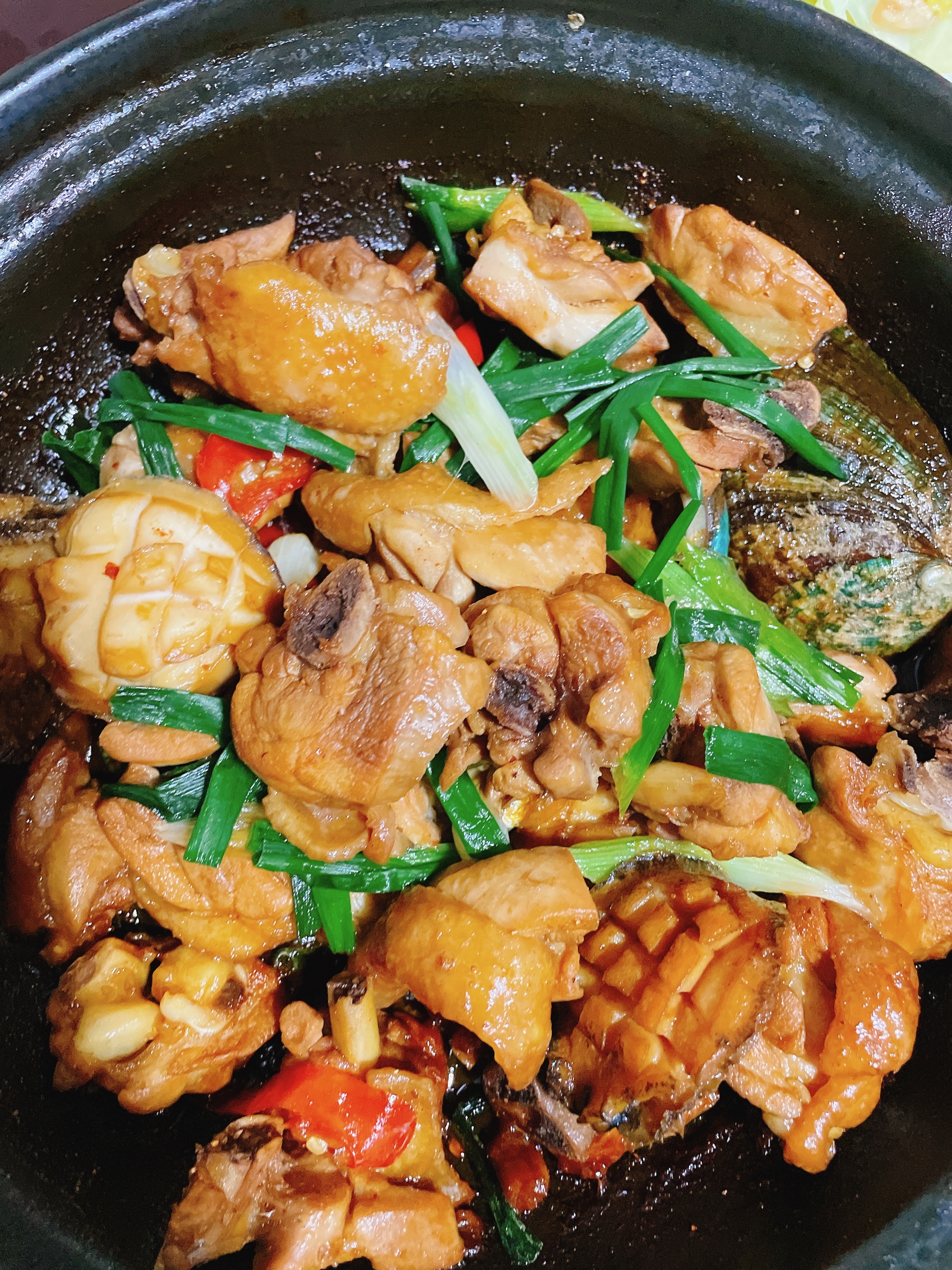 潮汕家常菜 鸡蛋紫菜汤 鲍鱼鸡腿煲 焖炒白菜 红角鱼煮冬菜 家常做法