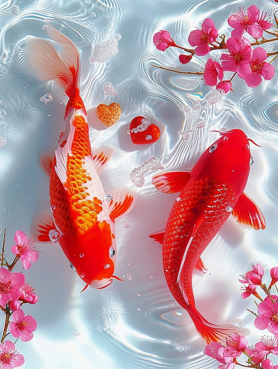 好运锦鲤 接福接好运.如鱼得水,顺风顺水.