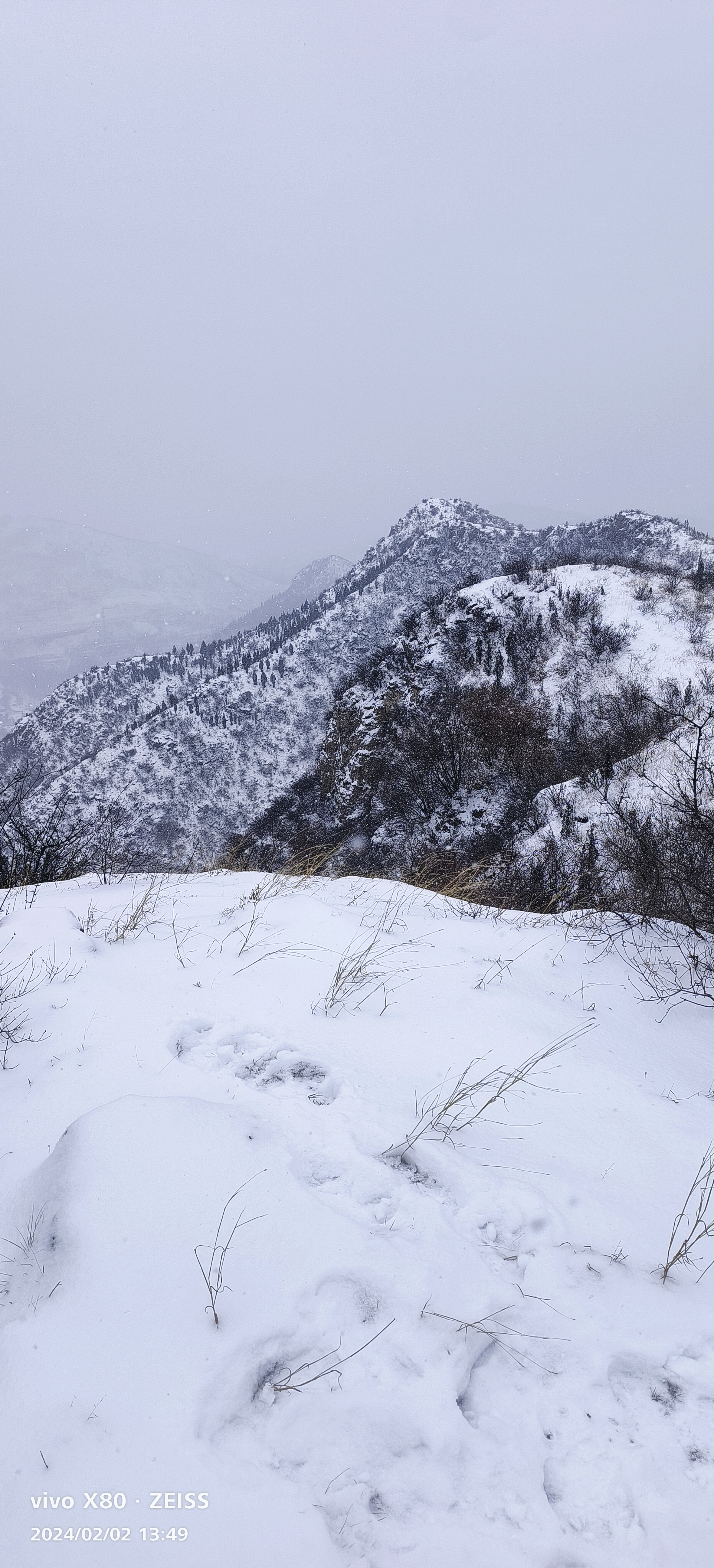 麻姑山雪景图片